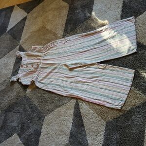 Art Class 14/16 Girl Jumpsuit Romper Linen Blend Wide Leg Target Boho Sleeveless